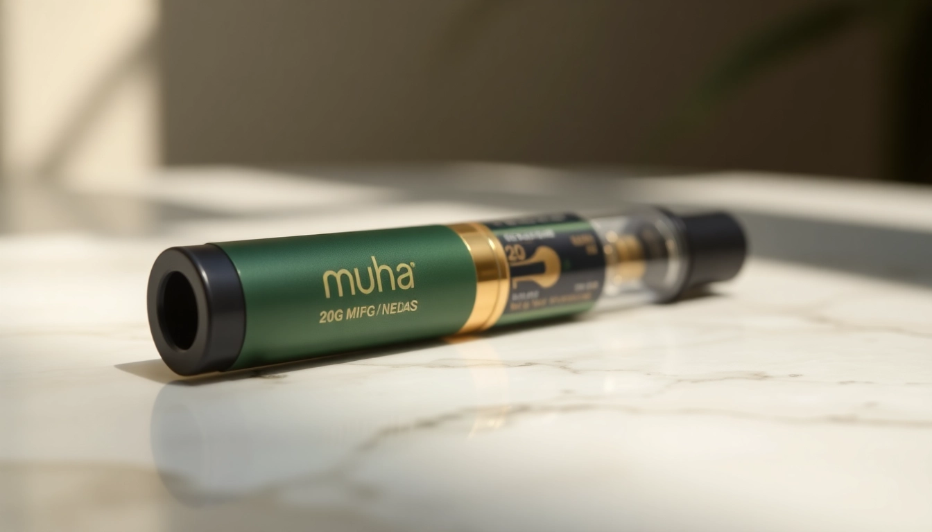 Experience the quality of Muha Meds 2g THC collectible disposable vape pen with its elegant design.