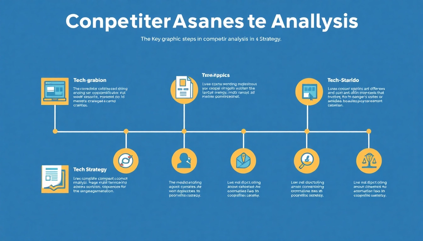 Visualize the steps involved in competitor analysis to enhance strategic marketing effectiveness.