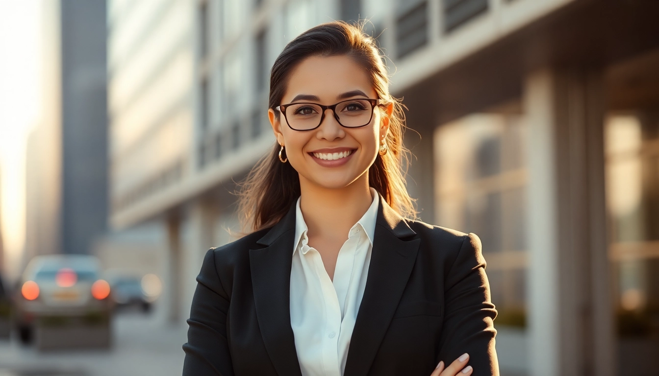 Capture stunning corporate headshots showcasing a professional confidently posing in a well-lit setting.