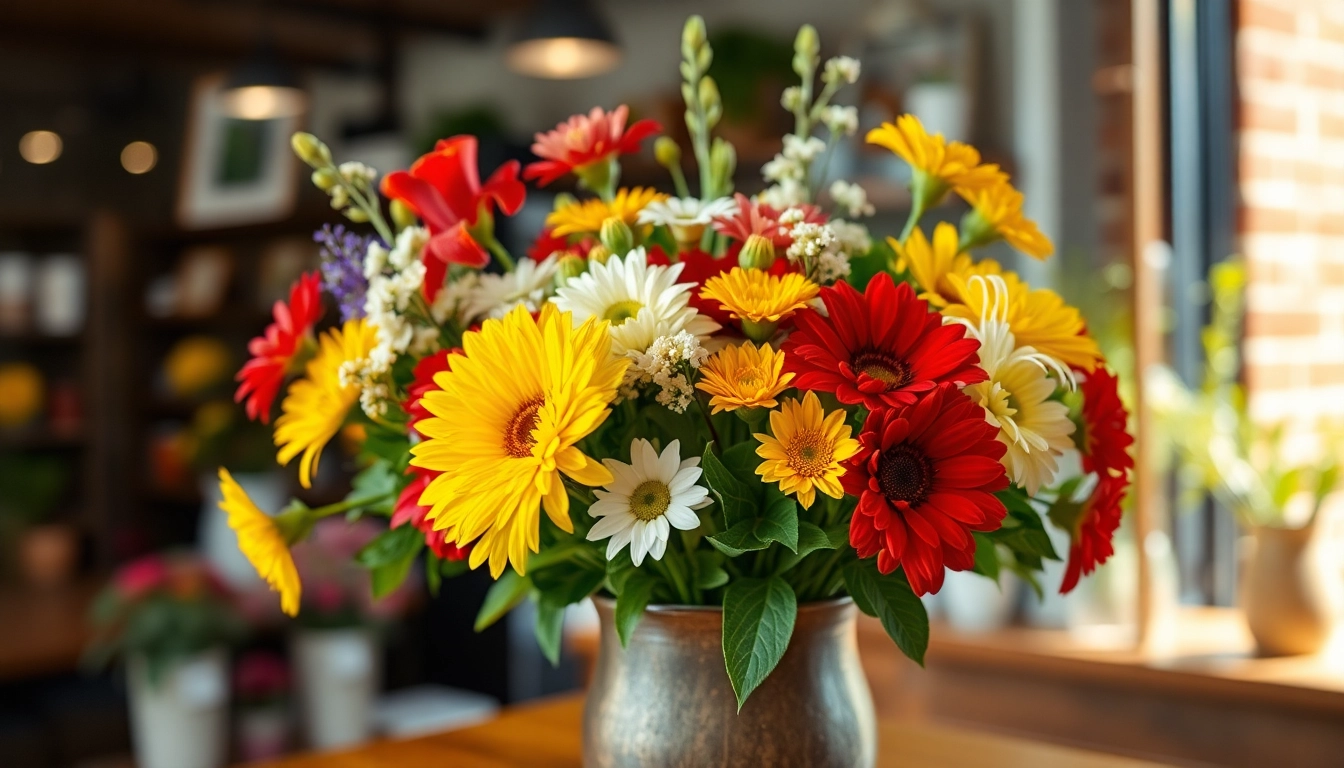 Beautiful arrangement from an Irvine florist showcasing vibrant flowers.