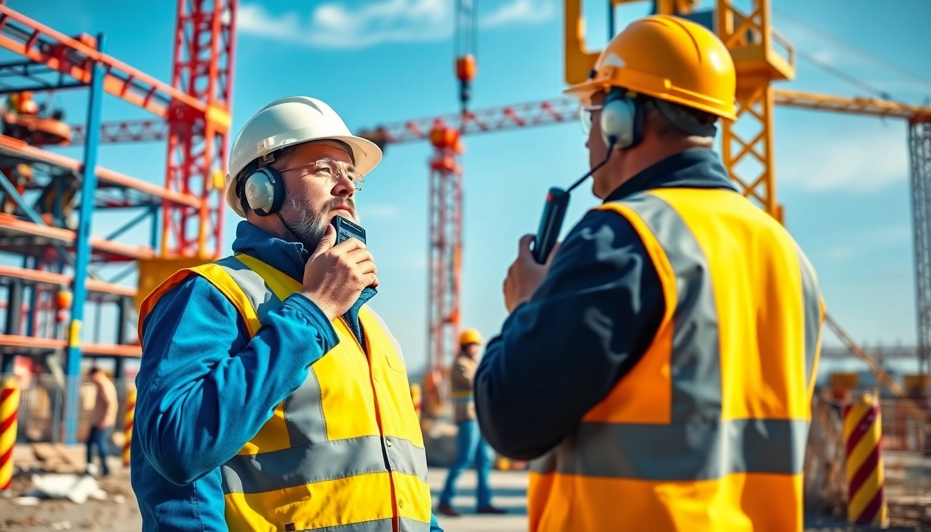 Showcase of level 5 nvq diploma in controlling lifting operations answers being implemented on a construction site.