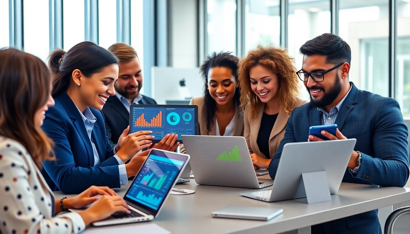 Analyze Customer Retention Software data in a professional team setting showcasing modern tools.