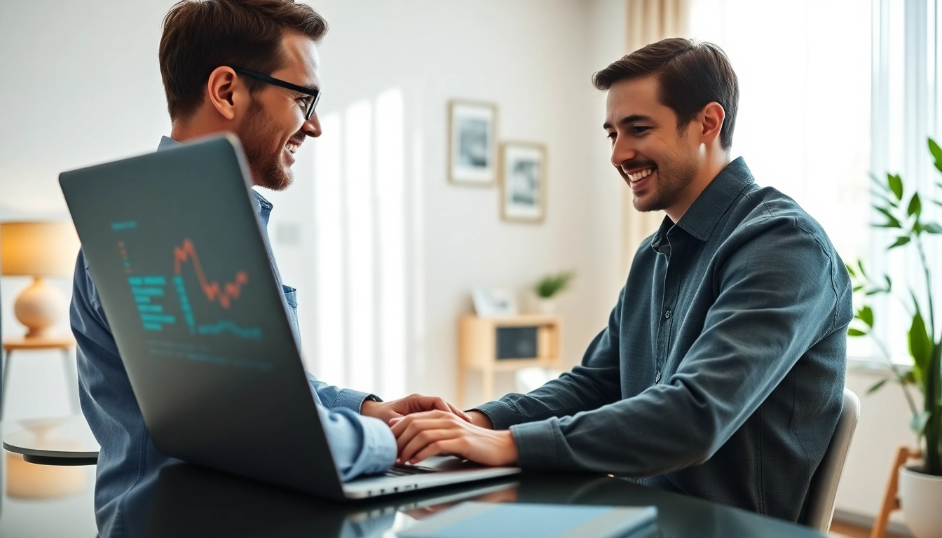 Engaged client receiving Remote IT Support Markham from professional technician in a home office.