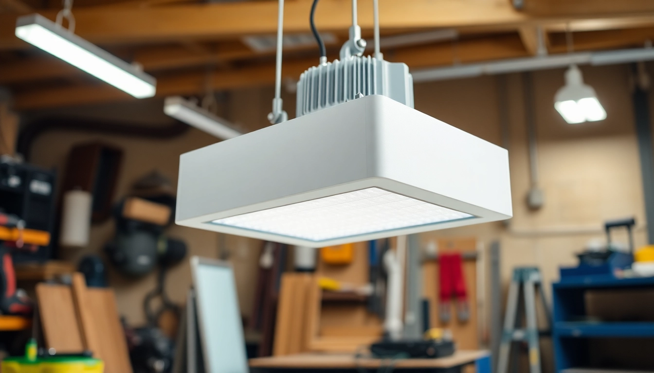 Illuminate workshop spaces with the durable LED Vapor Tight light fixture shining brightly.