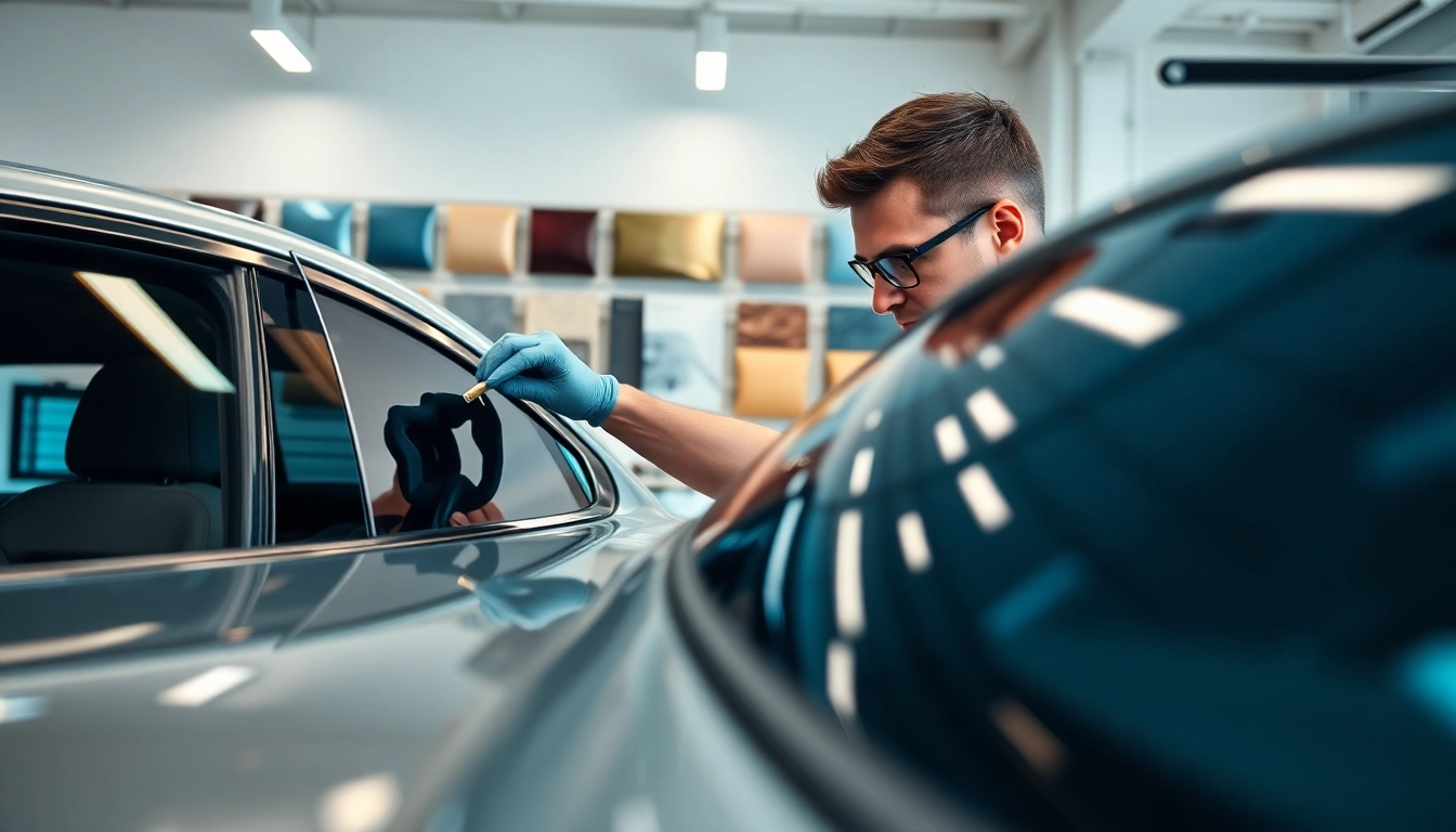 Best tint shop near me offering professional window tinting services with skilled technicians.