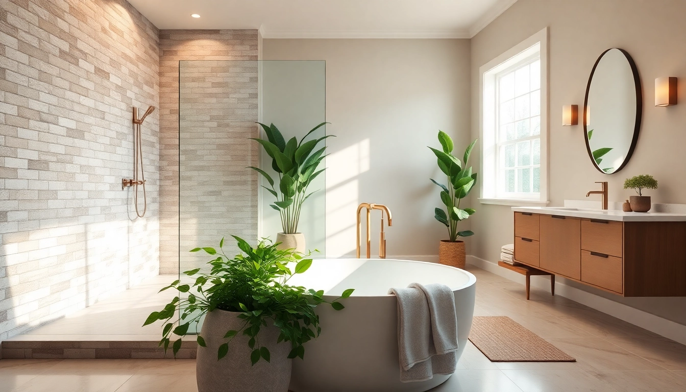 Modern bathroom renovation Nashville featuring elegant fixtures and a relaxing atmosphere