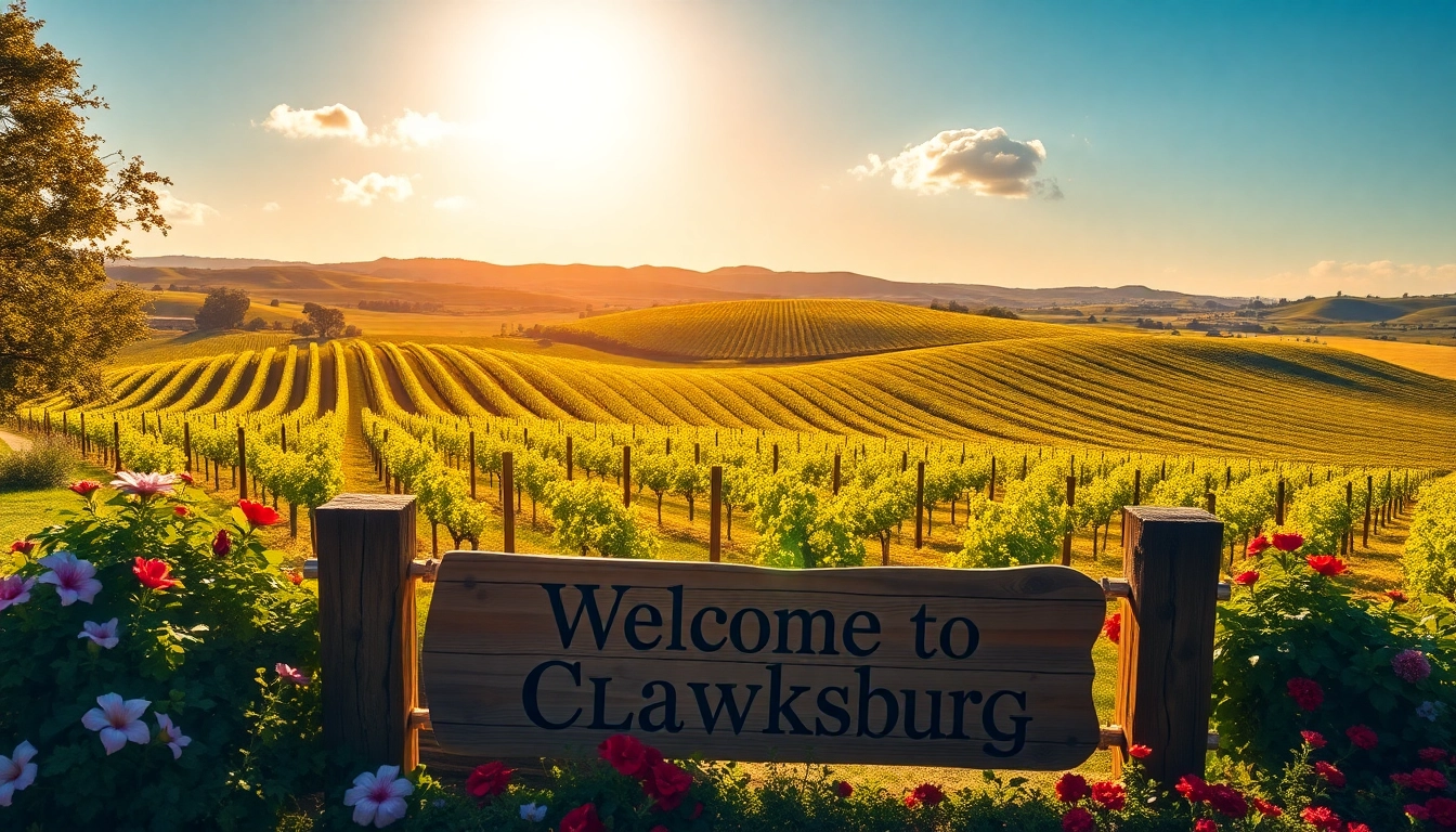 Vibrant vineyards in Clarksburg, CA inviting visitors to explore the Delta Wine Region.