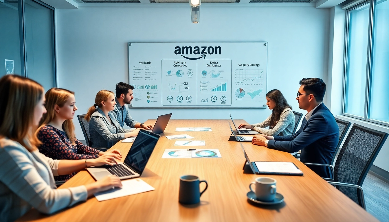 Engage with effective strategies for amazon wholesale in a collaborative business meeting.