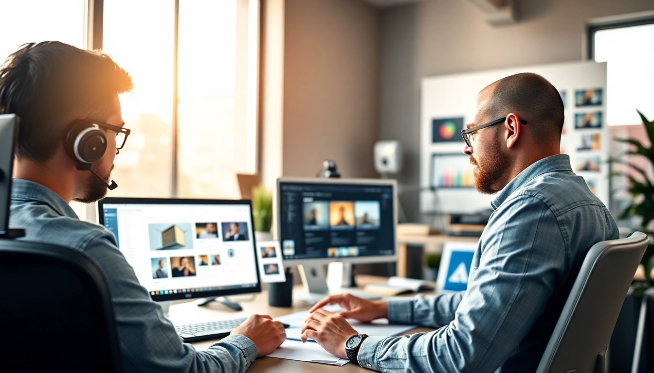 Showcasing Kansas City web design companies' creative process in a modern workspace.