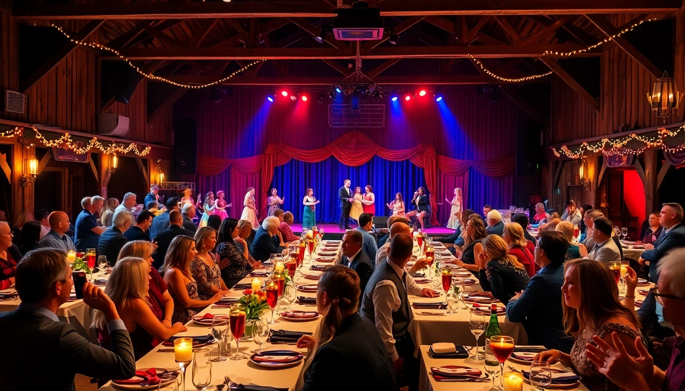Enjoy a joyful evening at dinner theater in las vegas with lively performances and festive ambiance.